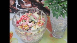 ВКУСНЫЙ САЛАТ СВЕЖЕСТЬ! За 10 минут!