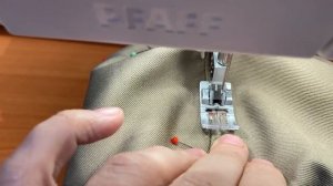 Делаем отстрочку обычными нитками