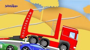 #12 Машинки   Автовоз   Развивающий мультик
