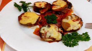 Башенки из овощей под сыром