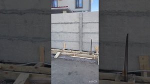 Заливка фундамента под забор