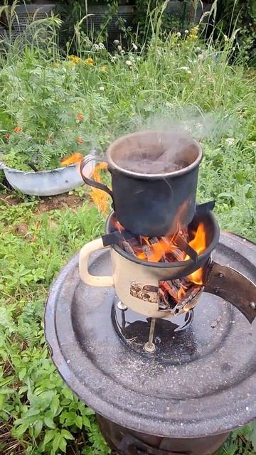 Печка из кружки #коптильня #рыба #еда смотреть онлайн
