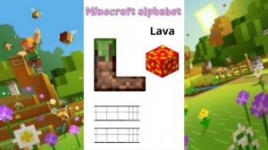 Учим Английский Алфавит в стиле Майнкрафт MINECRAFT Alphabet le