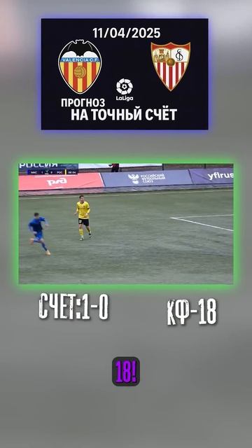 Точная ставка: 1:0 1:0 — рабочий вариант, Севилья в гостя? смотреть онлайн