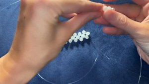 Самая прочная техника плетения из стеклянных бусин ди