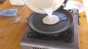 Готовим блин для ловли карася!