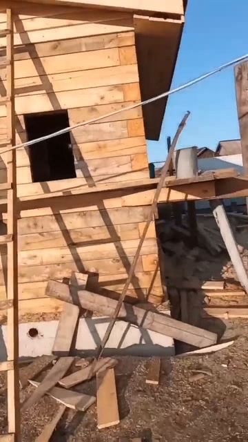 пристрой из бруса к дому 6х9 #иркутская область #строит? смотреть онлайн