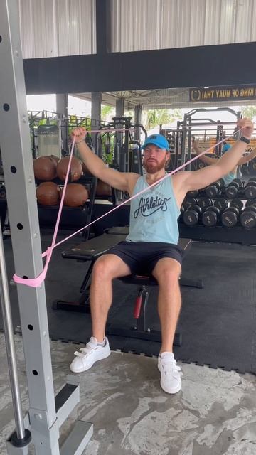 Y-отведения сверху на заднюю дельту с резиной смотреть онлайн