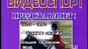 Плашка "РГТРК Останкино" и заставка "Видеоспорт" (4-й ка?