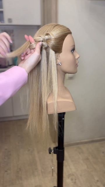 Красивое плетение 💕 #прическинадлинныеволосы #hairstyle #