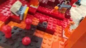 Лего Майнкрафт самоделка # 40 Багровый лес