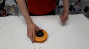 Как заправить леску в катушку Huter Easy Load