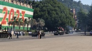 30 летие Парада Победы в Сухуме. Репетиция