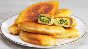 ПИРОЖКИ С ЛУКОМ И ЯЙЦОМ. Вкусные и быстрые ПИРОЖКИ НА КЕФИРЕ с луком и яйцом. Рецепт без дрожжей.