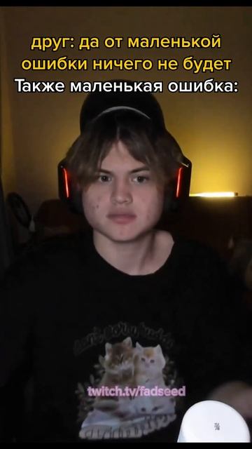 twitch.tv/fadseed друг да от маленькой ошибки ничего не будет смотреть онлайн
