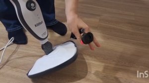 Помыла полы новой шваброй. Обзор паровой швабры Kitfort KT-