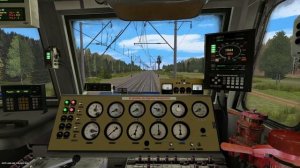 Поездка на БЧ ВЛ80с-534 грузовым поездом Trainz simulator 12