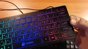 Клавиатура Оклик 300S - компактная проводная клавиатура с подсветкой с OZONа.