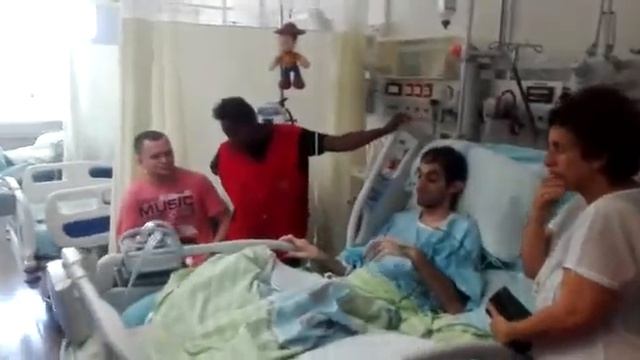 Жюльян в больница Кармель. Пожелания выздоровления.Дети из "Ган ха елед". Хайфа. 25.06.19.Ч. 2