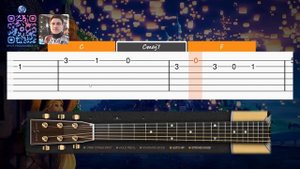 🎸 Tangled - I See the Light - EASY Guitar tutorial (TAB AND CHORDS) Ⓜ️