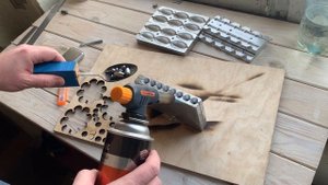 Литье грузила из ложки "тирольская палочка"