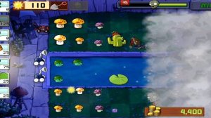 как пройти 3 уровень ночной бассейн в plants vs zombies