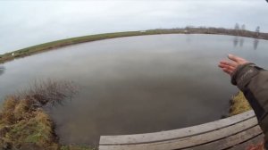 Ловля форели поздней осенью бомбардой.