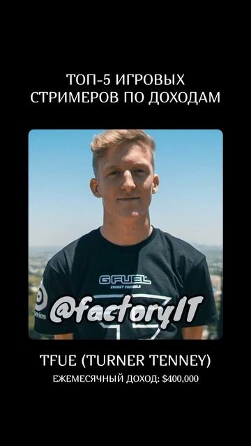 😨 ТОП-5 игровых стримеров по ежемесячному доходу #стр?