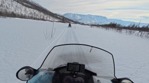 Снегоходные покатушки по реке Бучарама. Плато Путорана