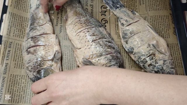Карп, запеченный в духовке: просто, быстро и вкусно! #ры