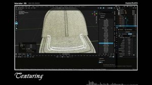 КЕПКА + ВЫШИВКА BLENDER 3D/анимация #3danimation #блендер