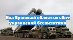 Над Брянской областью сбит украинский беспилотник