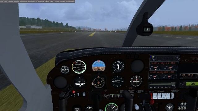 FlightGear. Норвегия с юга на север на Piper PA28. Часть 2