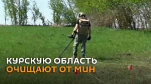 Саперы очищают территорию Курской области от брошенных снарядов ВСУ