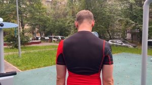 Шраги стоя с резиной - ОФП 13 спина