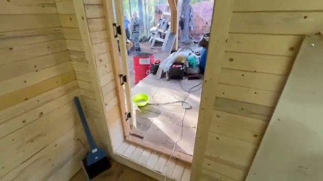 строительство новой шикарной бани в глухой тайге для ? смотреть онлайн