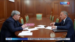 Глава КБР Казбек Коков провел рабочую встречу с Андреем Журавлевым