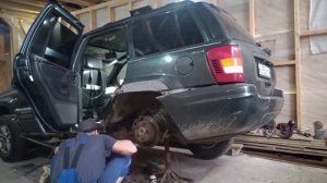 Ремонт заднего лонжерона Jeep Grand Cherokee WJ