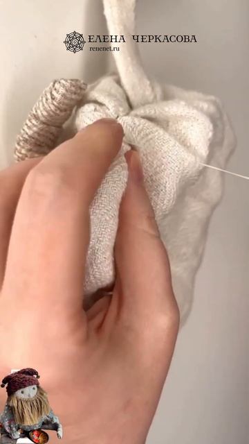 Шитье для начинающих. Оберег для дома домовенок. Кукла смотреть онлайн