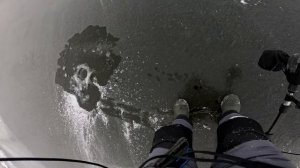 СУДАК ПО ПЕРВОМУ ЛЬДУ, С ОДНОЙ ЛУНКИ ОДИН ЗА ДРУГИМ