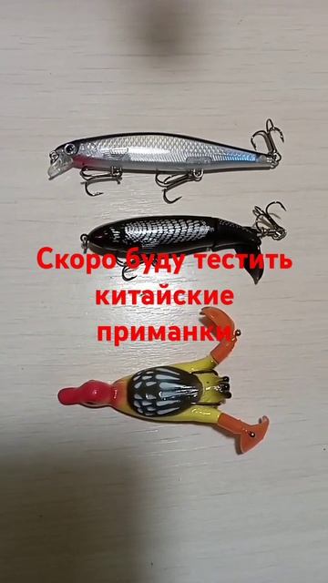Скоро будет тест китайских приманок #fishing #рыболовная # смотреть онлайн