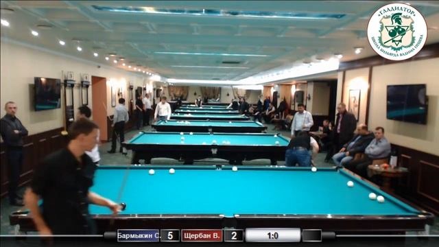 Открытый Кубок "Карамболь" 2015. Бармыкин С. - Щербан В. смотреть онлайн