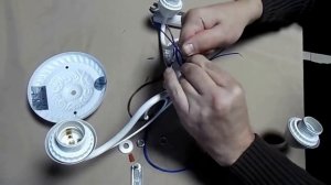 Сборка люстры на три рожка, трехламповой