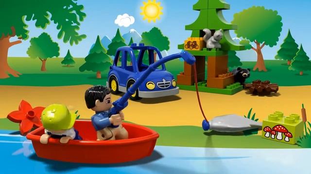 Лего Дупло. Рыбалка в лесу. 10583 смотреть онлайн