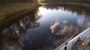 Спиннинг, рыбалка на реке Сясь, ленинградская область.