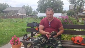 Катушка stihl 46-2, как заправить леску, что бы она не запек