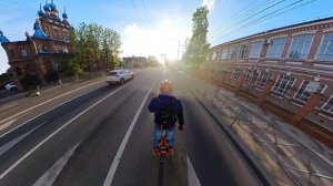 С кайфом с работы по городу.