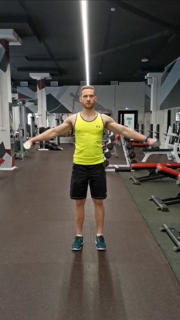 Подъем через стороны с гантелями смотреть онлайн