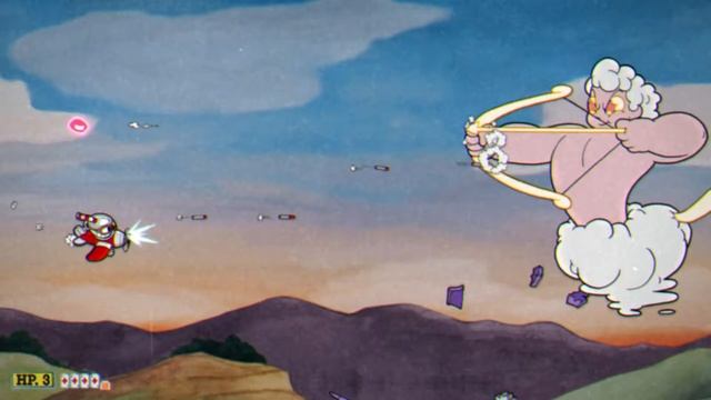 Cuphead Хильда Берг (сложная)