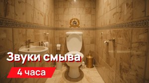 Звуки для соседей - звуки смыва с промежутками